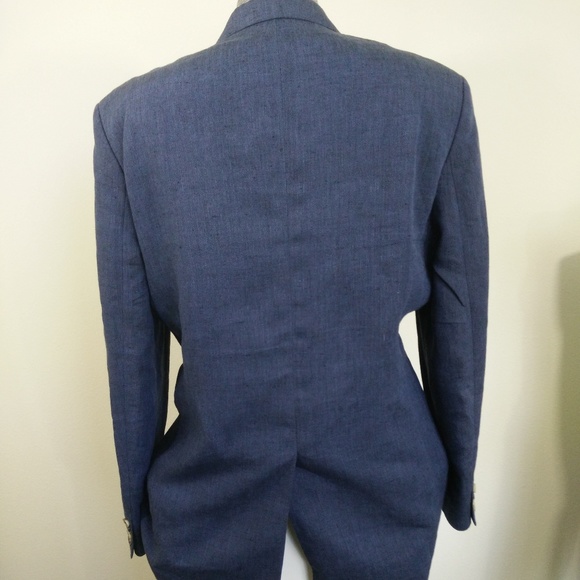 Hugo Boss Italy 100% Pure Linen Blazer Jacket 42R - Picture 4 of 8